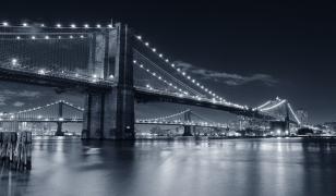 Brooklyn Bridge Night Mural