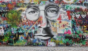 John Lennon Graffitti Mural