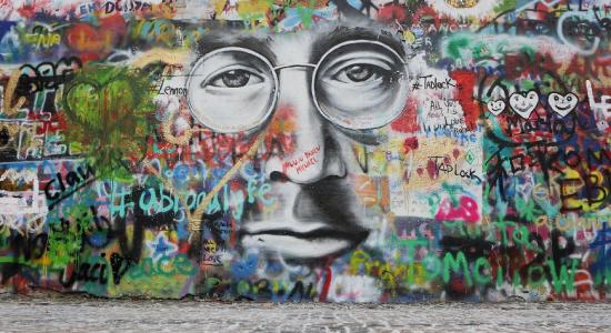 John Lennon Graffitti Mural